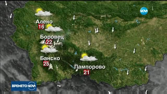 Прогноза за времето (14.08.2017 - централна)