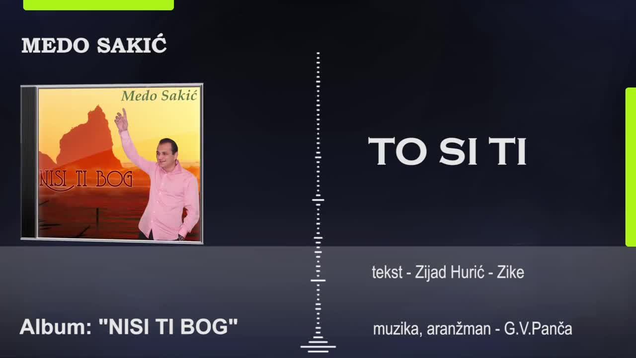 Фантастична балада!!! Medo Sakic - 2014 - To si ti (hq) (bg sub)