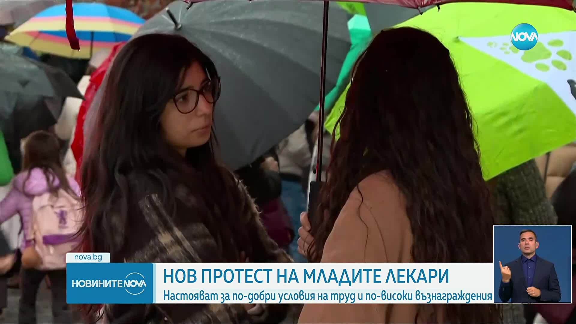 „Бъдеще в България”: Младите медици отново излязоха на протест (ВИДЕО+СНИМКИ)