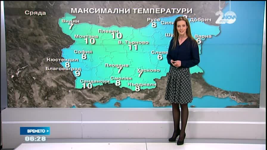 Прогноза за времето (14.01.2015 - сутрешна)