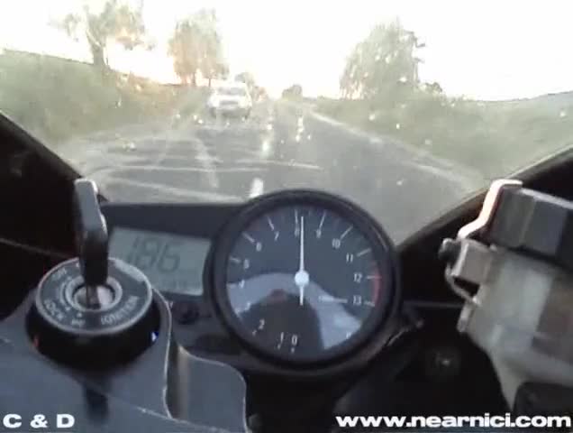 от Ловеч до Плевен - За 7 мин. с Yamaha R1 [High Quality]