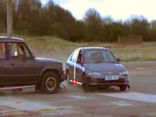 Джип Помита И Размазва Honda Civic (crash Test)