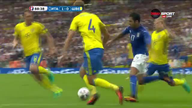 Победният гол на Едер срещу Швеция