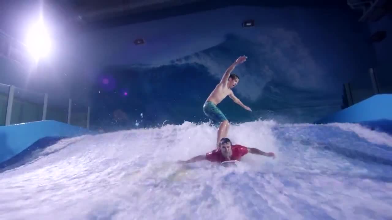 Страхотно забавление със сърфиране на закрито .. Flow Riding