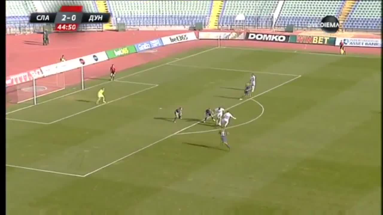 Славия - Дунав 2:0 /първо полувреме/