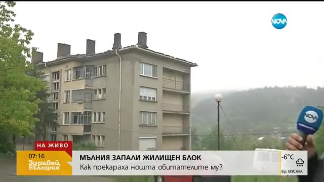 Мълния подпали жилищна кооперация в Дряново. Ккаво се е случило?