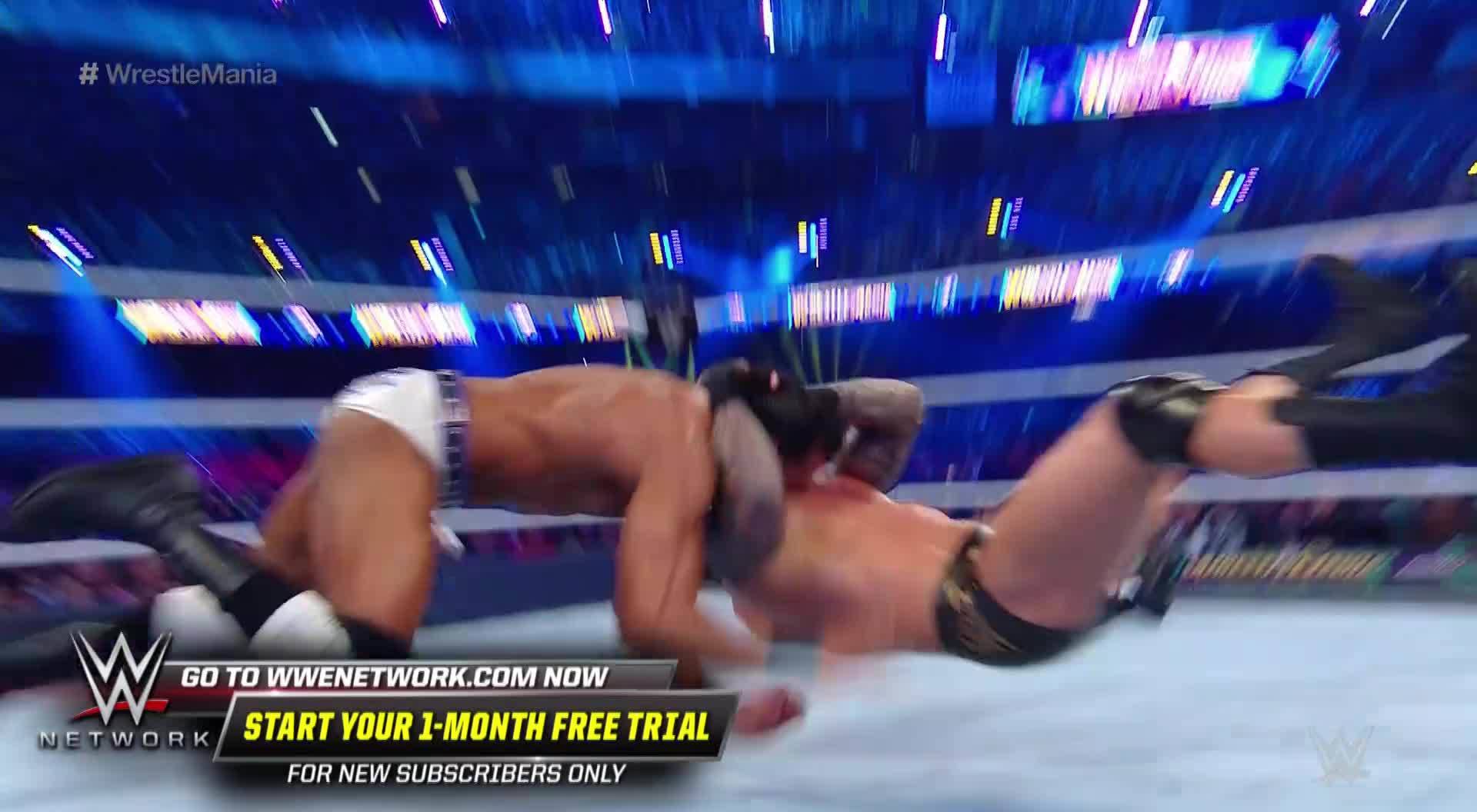 Randy Orton hits RKOs on English, Rusev and Mahal: WrestleMania 34 (WWE Network Exclusive)