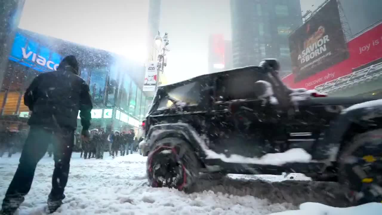 Сноубординг по улиците на Ню Йорк- 24.01.2016г.