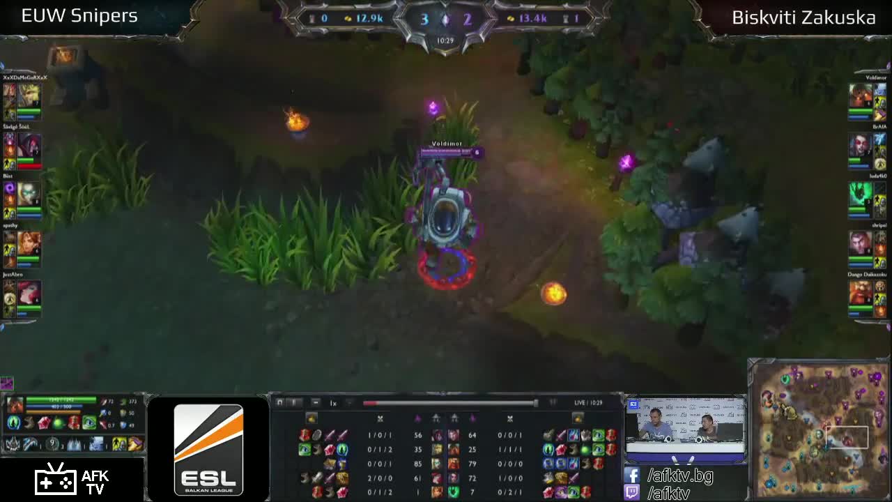 [игра 3] Biskvitki vs Euw Snipers- Lol - Квалификации за балканската лига
