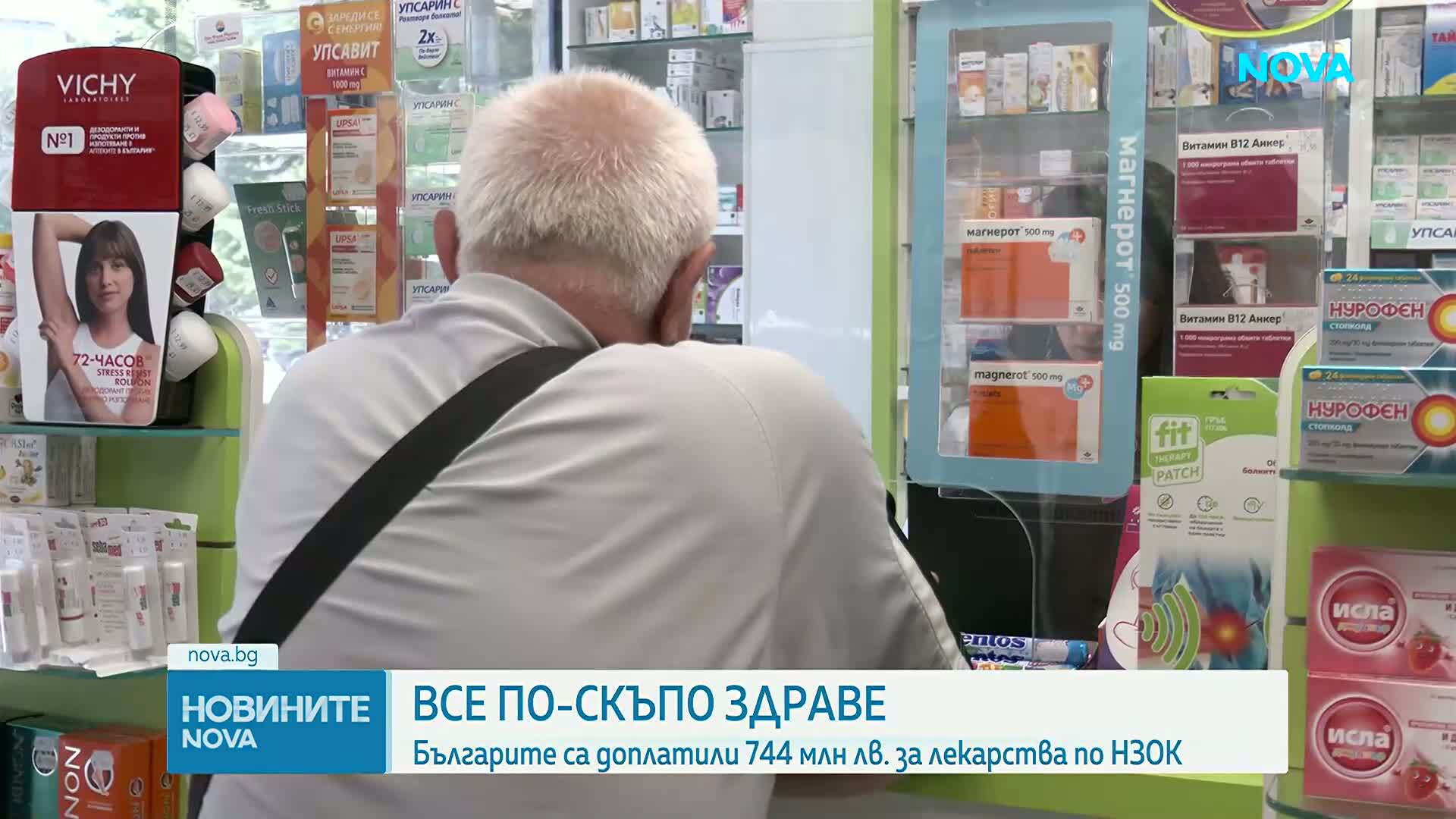 През 2025 г. българите са доплатили 744 млн. лв. за лекарства по НЗОК
