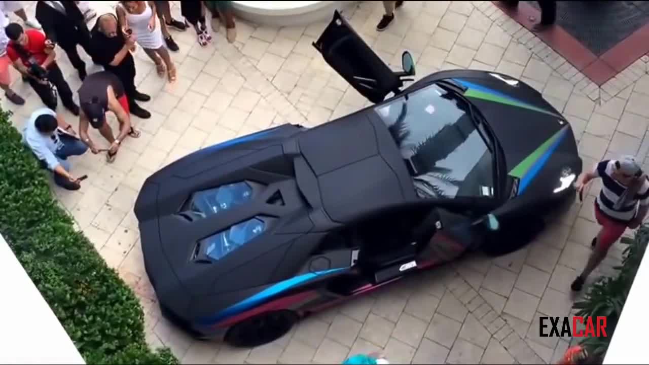 Lamborghini Aventador подпалва храст с изпускателната си уредба: Gumball 3000 2014