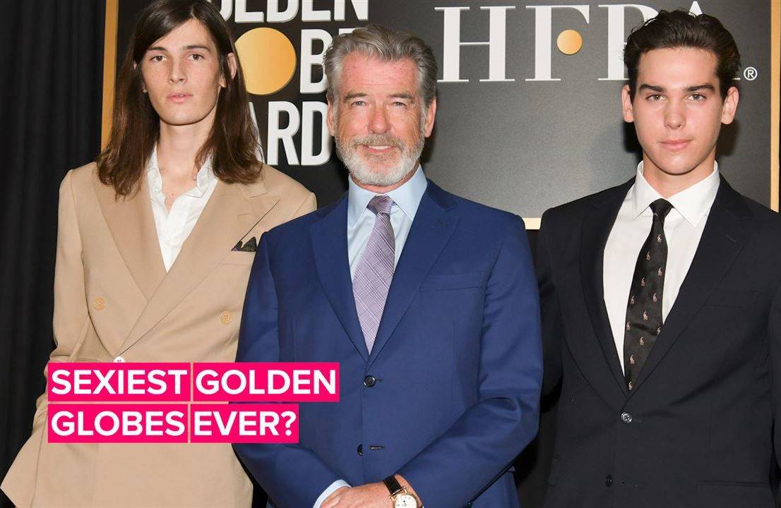 Pierce Brosnan's model sons are 2020 Golden Globes Ambassadors