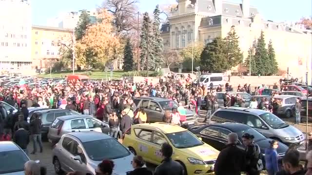 Протест срещу цените на горивата в София