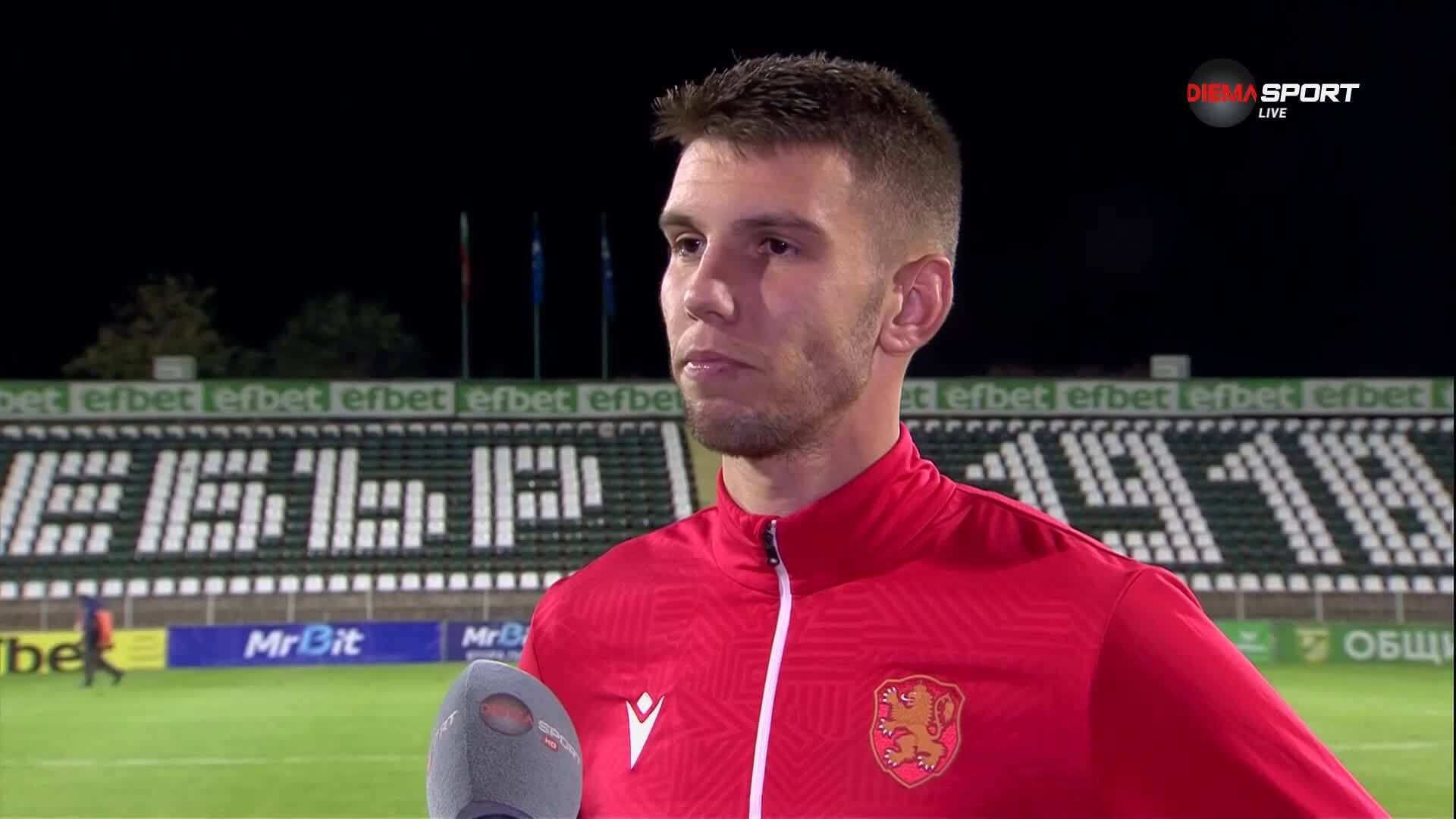 Тодор Павлов след победа на България U21 над Чехия U21