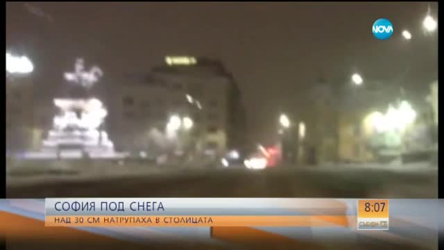 30 сантиметра сняг в София