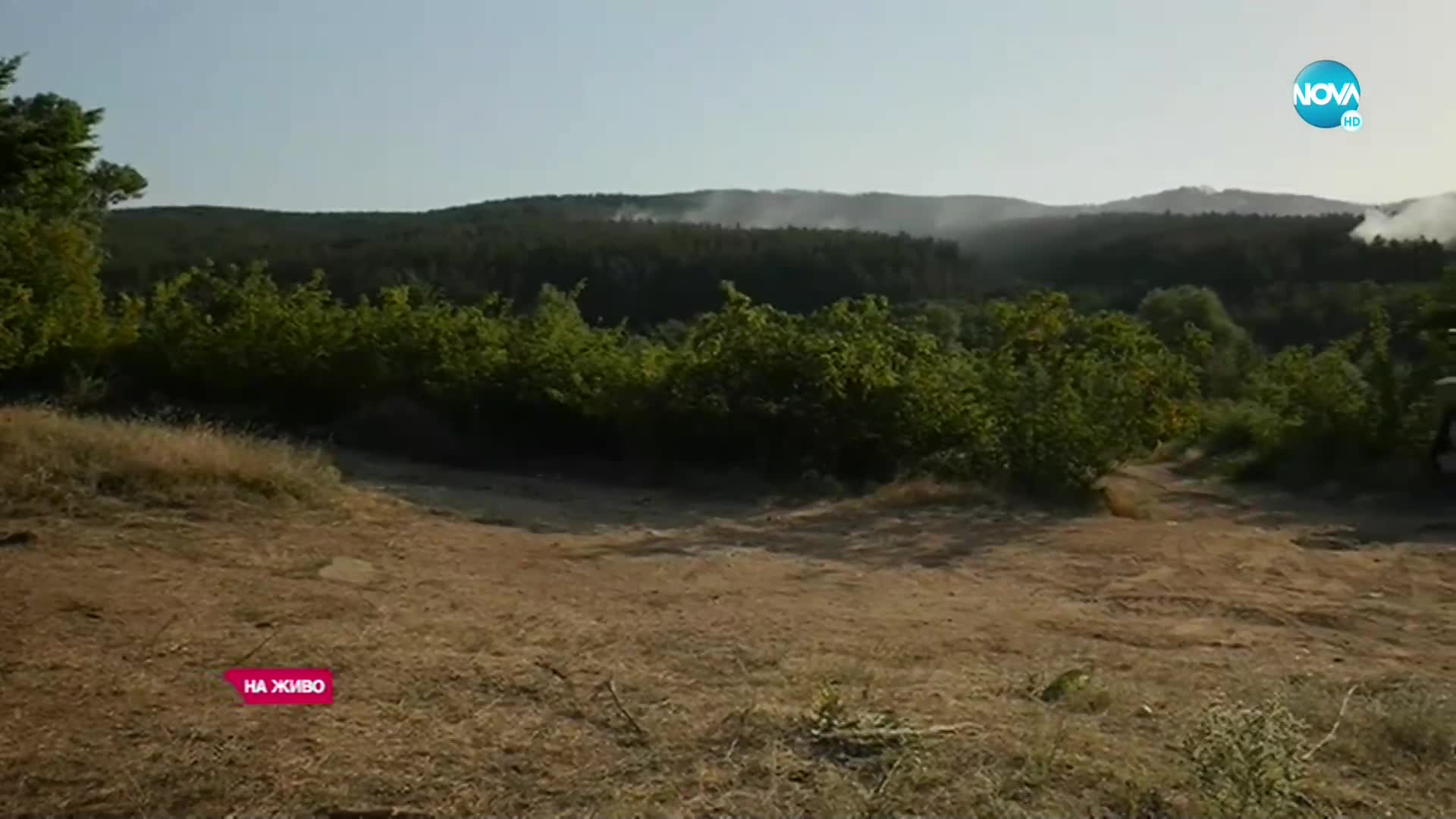 Пожарът между пазарджишките села Лесичово и Калугерово отново се разпали