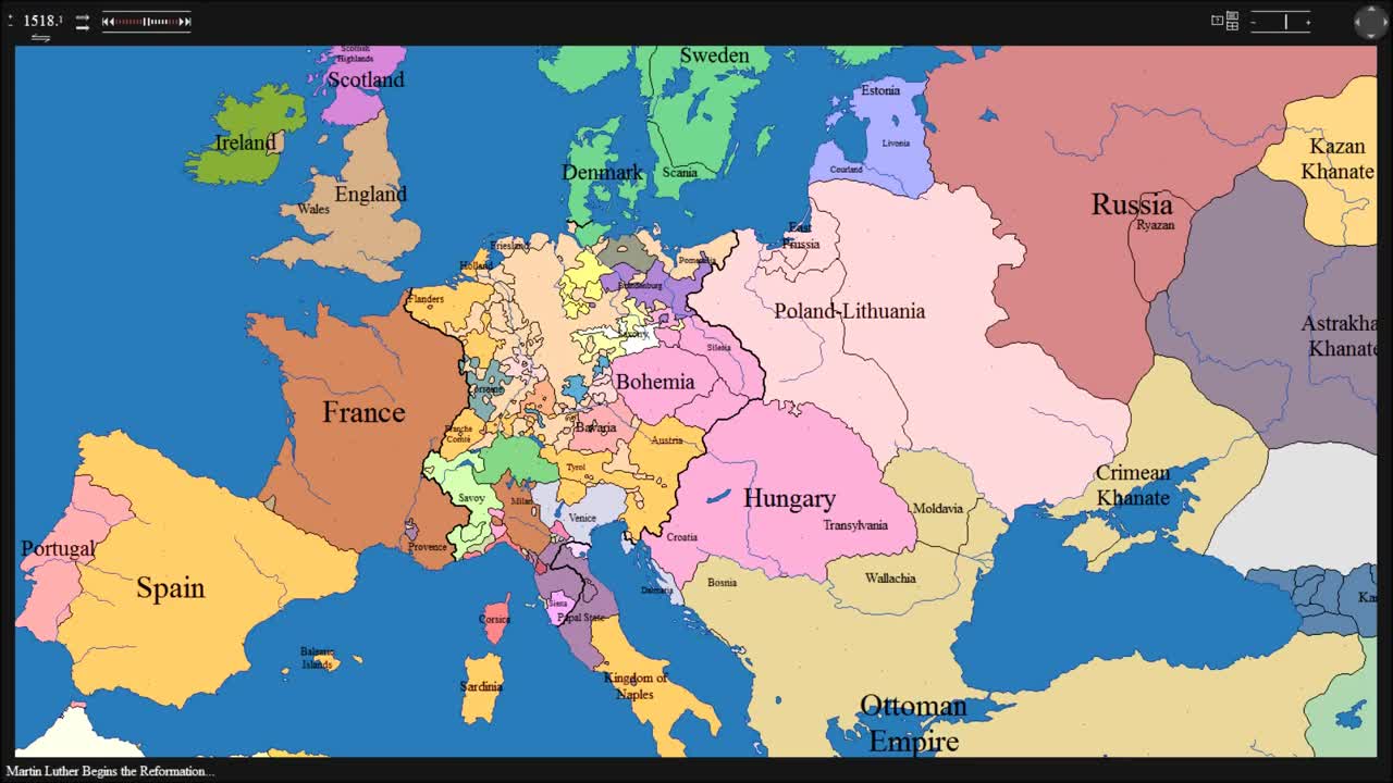 интерактивна карта на европа Как се е променила европа през вековете интерактивна карта на европа