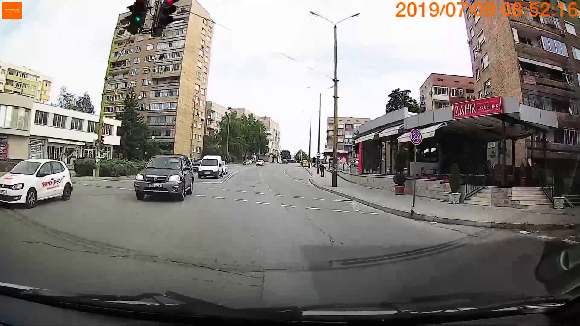 Безумно държание на пътя