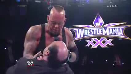 The Undertaker праща съобщение до Brock Lesnar - Wwe Main Event 18/3/14