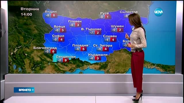 Прогноза за времето (25.01.2016 - централна)