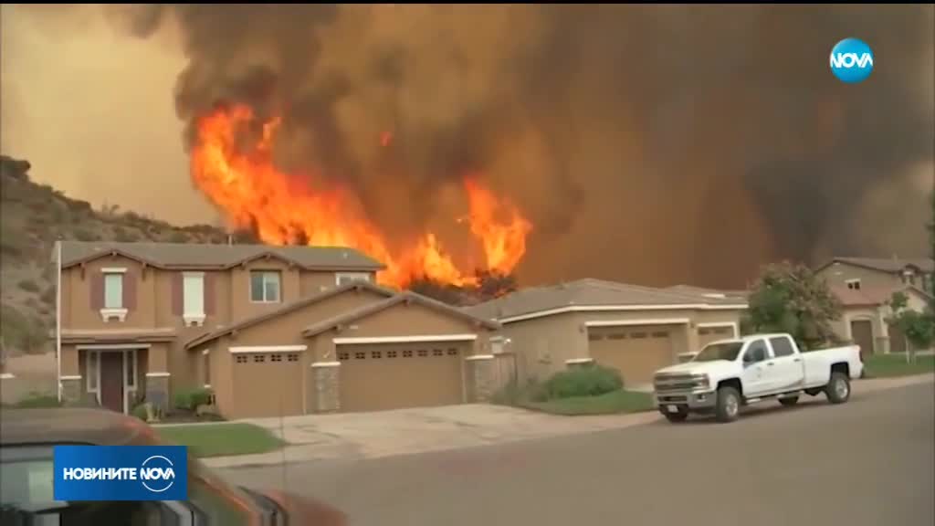 Драматични кадри от пожарите в Калифорния
