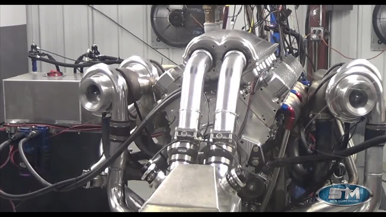 Чудовищен V16 5000 к.с. мотор не го хваща стендът Devel Sixteen V16 5000hp Engine Dyno