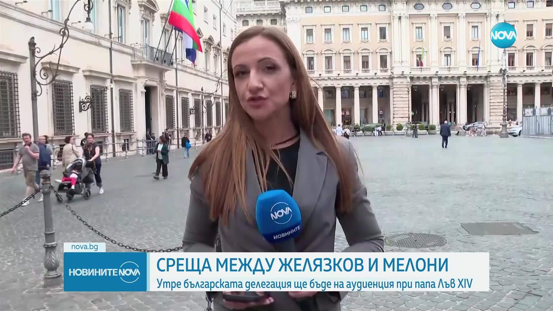 Росен Желязков разговаря с Джорджа Мелони в Рим