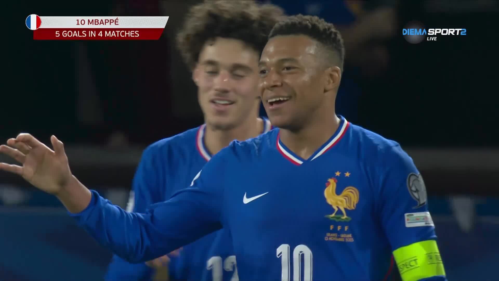 Мбапе бележи за 3:0 срещу Украйна