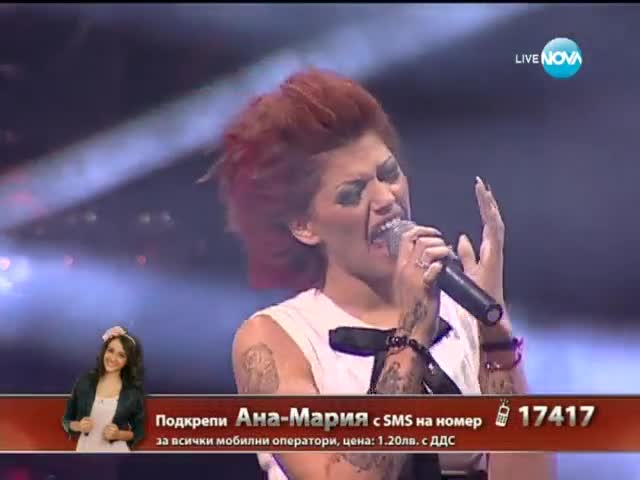 X-factor Ана - Мария Янакиева и Жана Бергендорф Live концерт - 05.12.2013 г