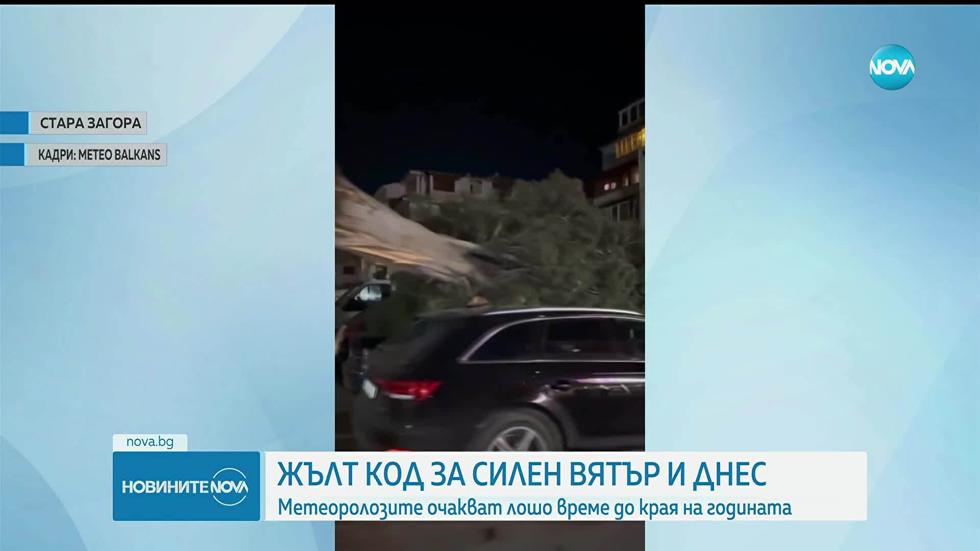 Опасно време: Жълт код за силен вятър в цялата страна