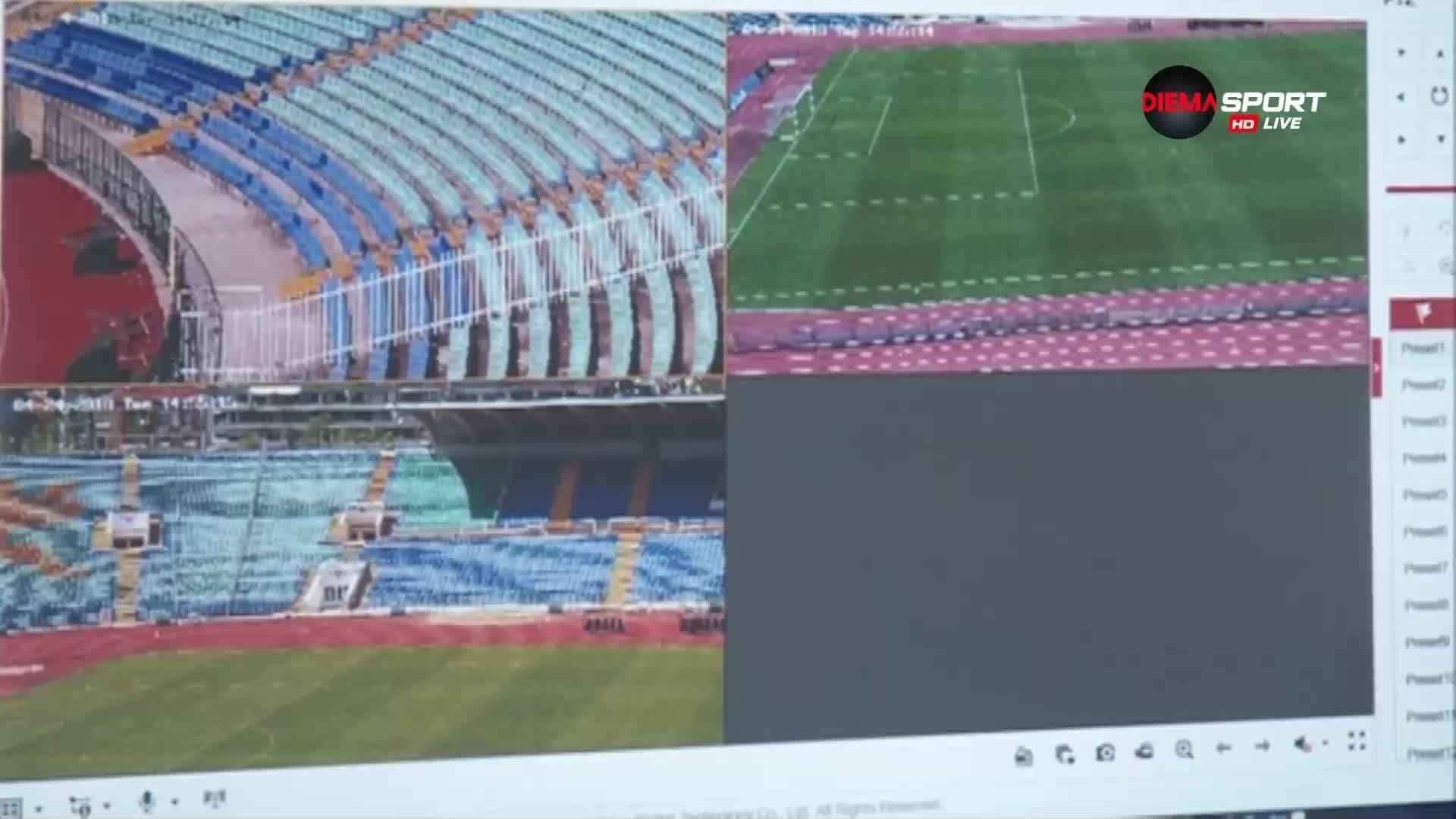 Нови инсталирани камери на стадион "Васил Левски" следят за сигурността