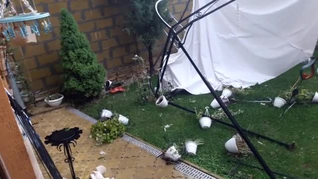 След градушката в Плевен