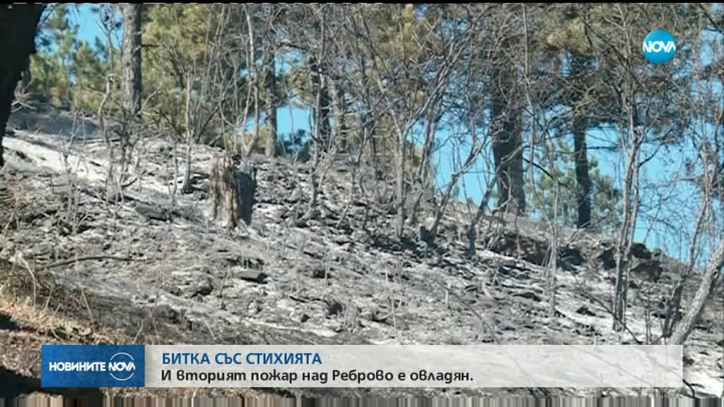 Овладян е пожарът край Реброво, има изгорели къщи