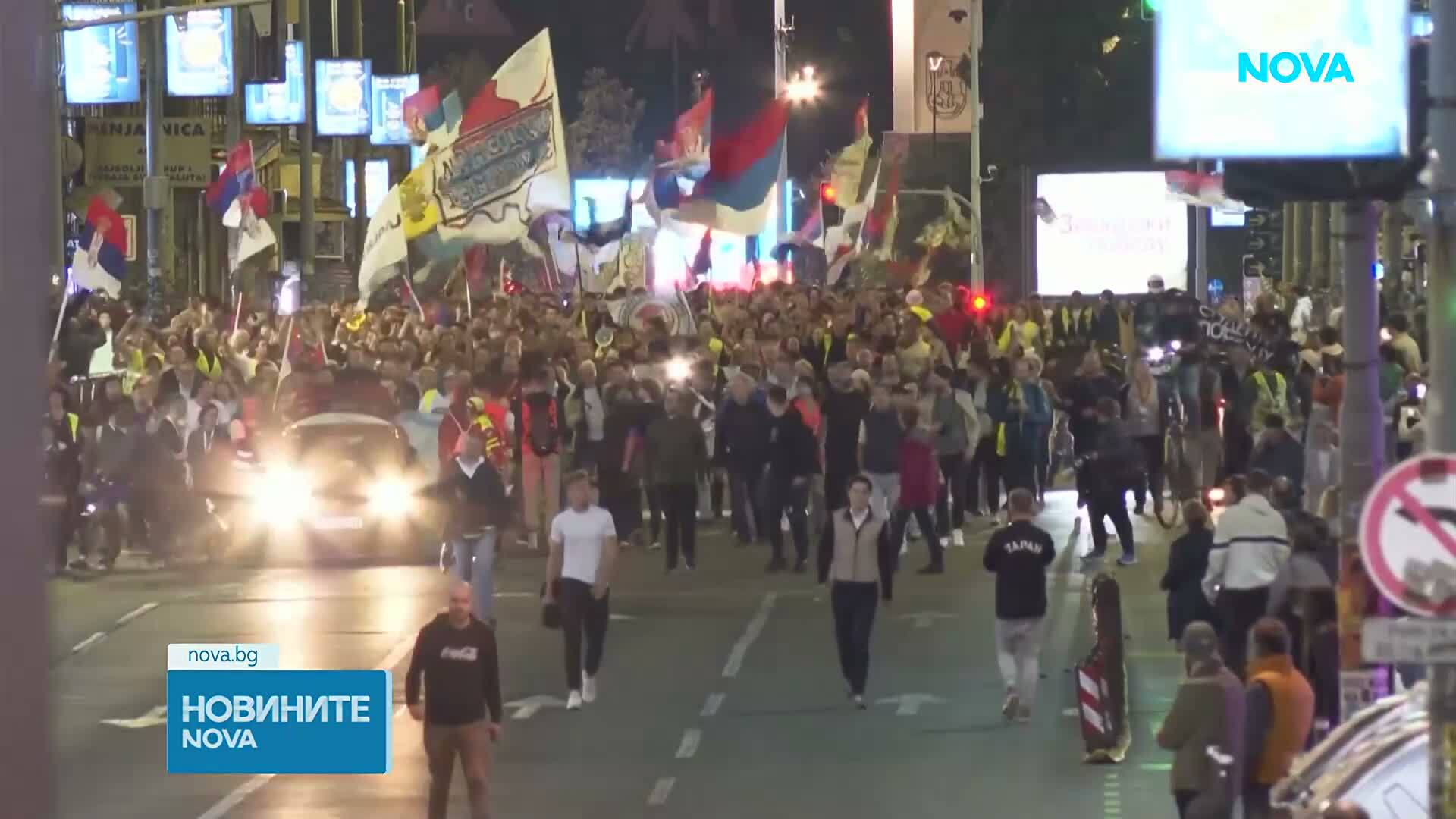 Студентското движение на Сърбия пристига в Белград преди заключителния им предизборен митинг