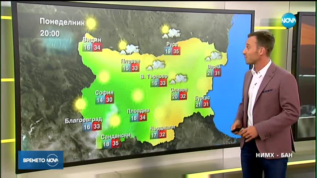 Прогноза за времето (06.08.2018 - сутрешна)