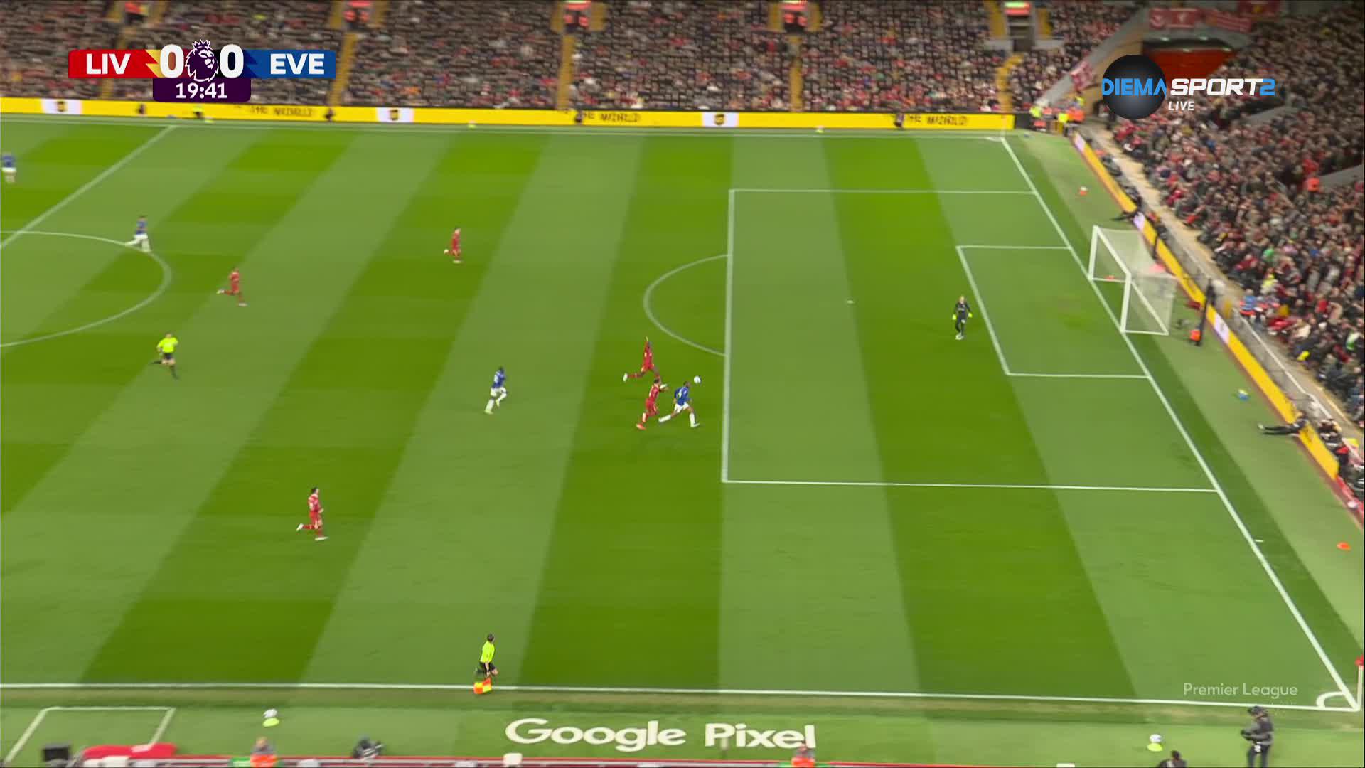 Ливърпул - Евъртън 0:0 /първо полувреме/