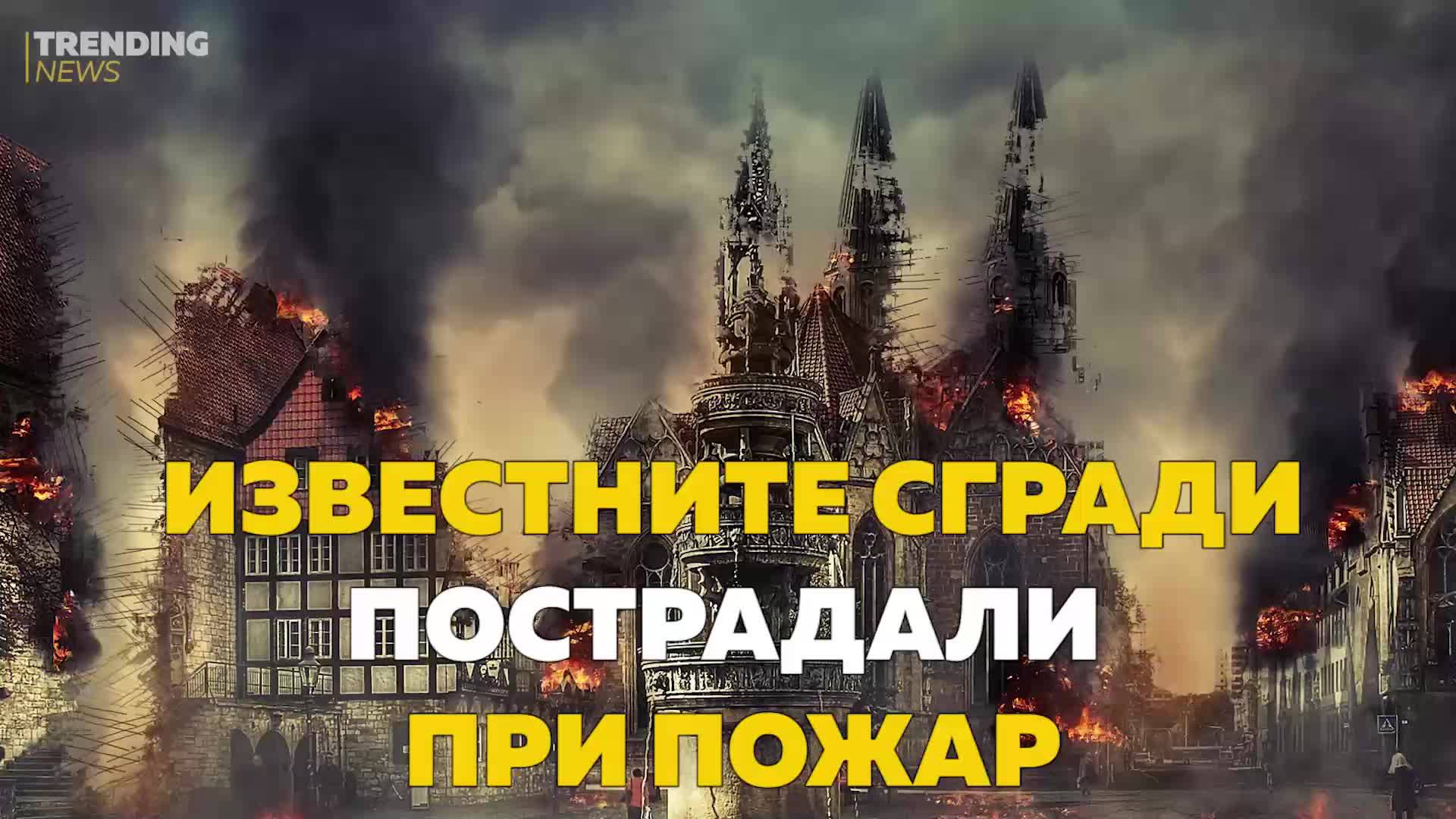 Известните сгради, пострадали при пожар