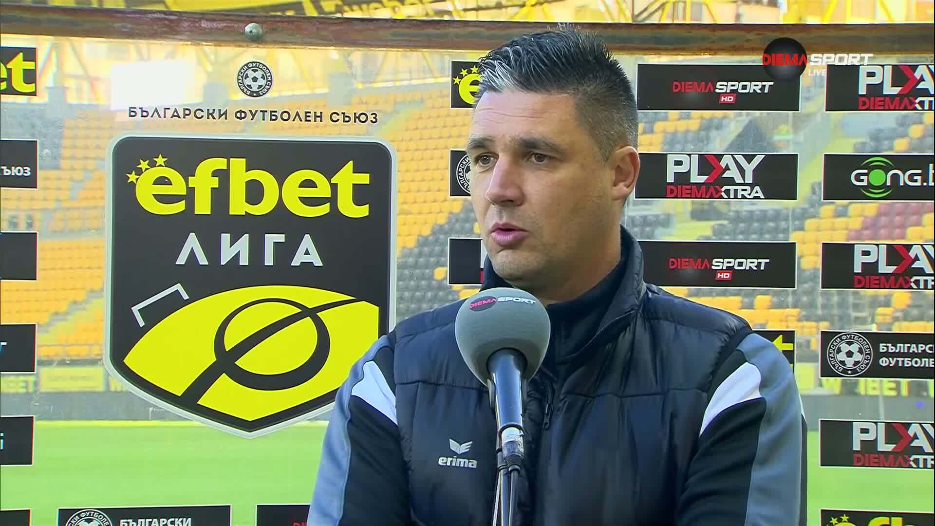 Тодор Симов след победата на Ботев Враца срещу Ботев Пловдив