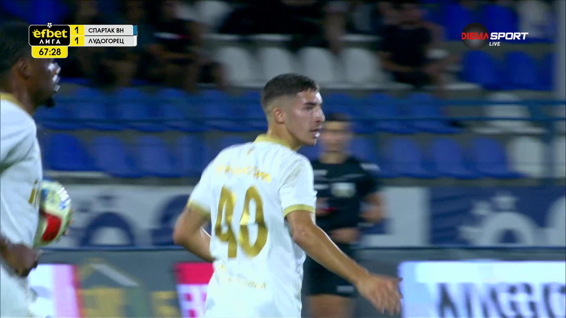 Goal by Ludogorets Razgrad PFK
