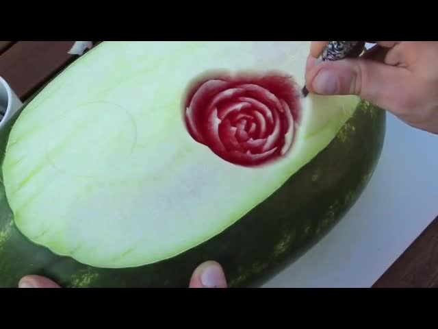 Карвинг с диня - Watermelon carving 