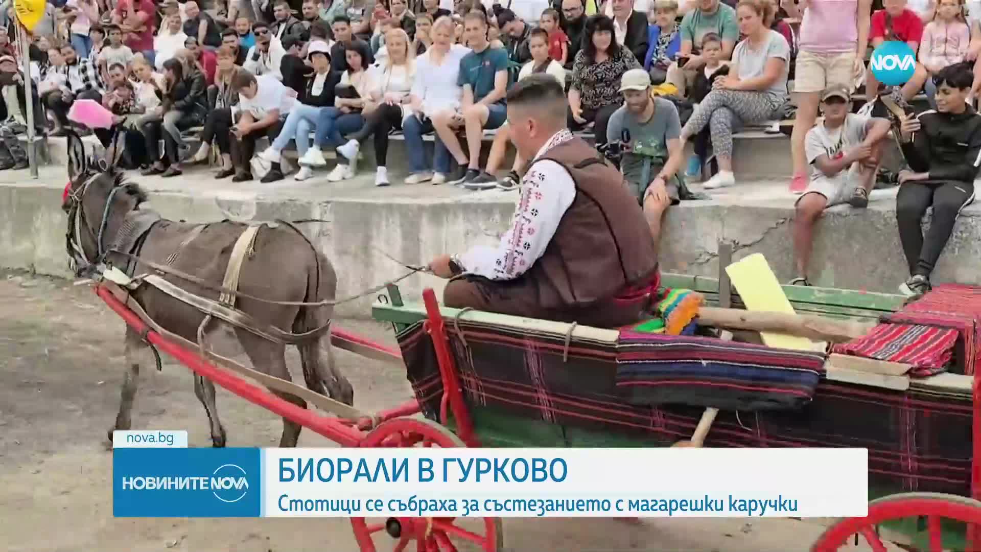 Биорали с магарешки каручки в Гурково (ВИДЕО)