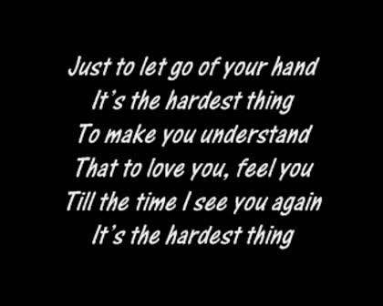 Tose Proeski - The Hardest Thing (Tekst i prevod)