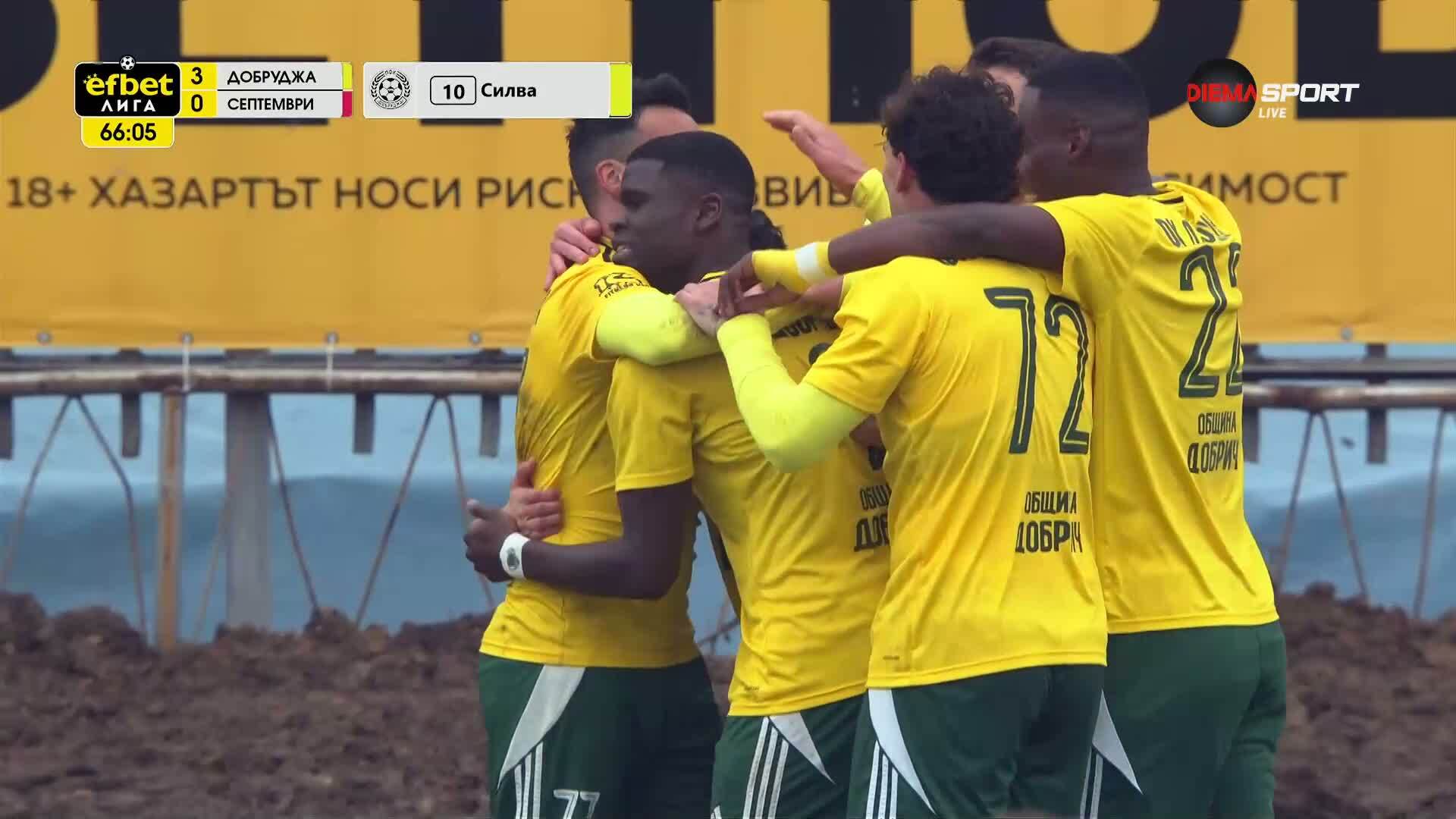 Томаш Силва също се разписа за Добруджа