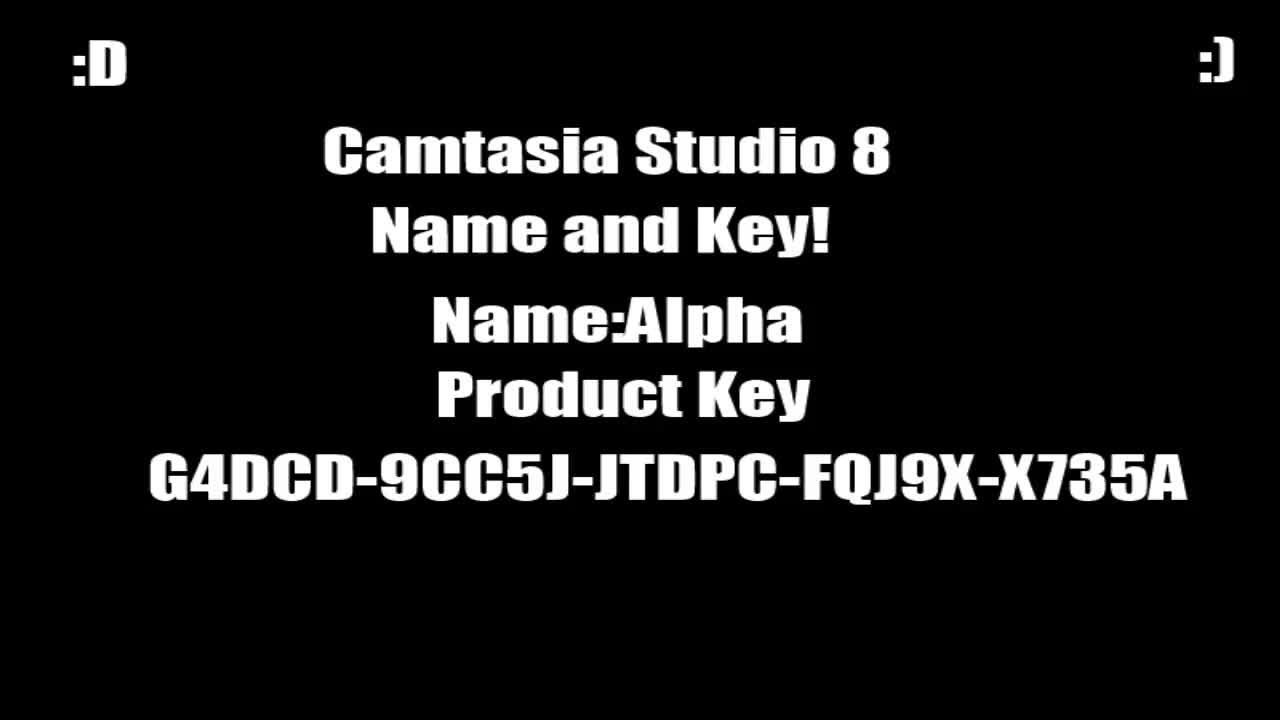 keys for camtasia studio 8