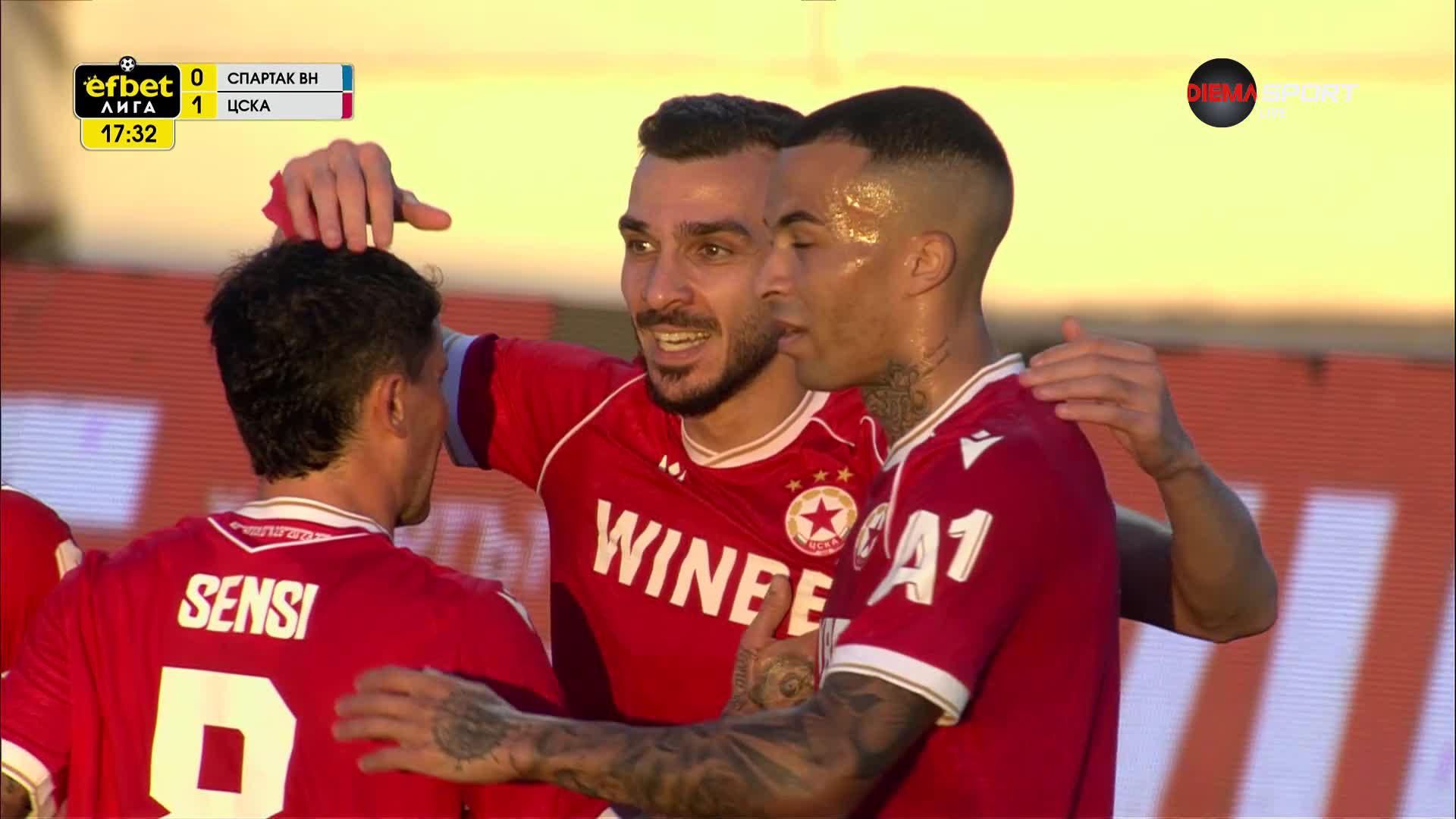 Спартак Варна - ЦСКА 1:1 /първо полувреме/