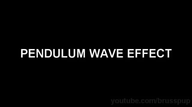 Много хубав ефект Pendulum вълна!