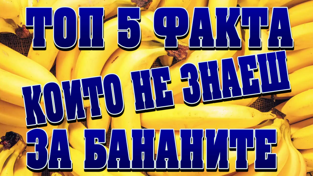Топ 5 факта за бананите, които не знаеш