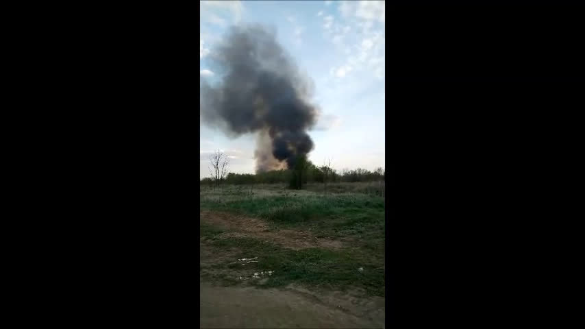 Пожар горя край Негован