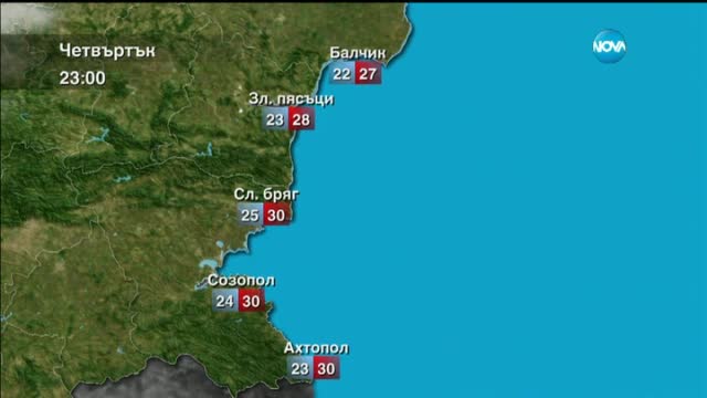 Прогноза за времето (30.07.2015 - сутрешна)