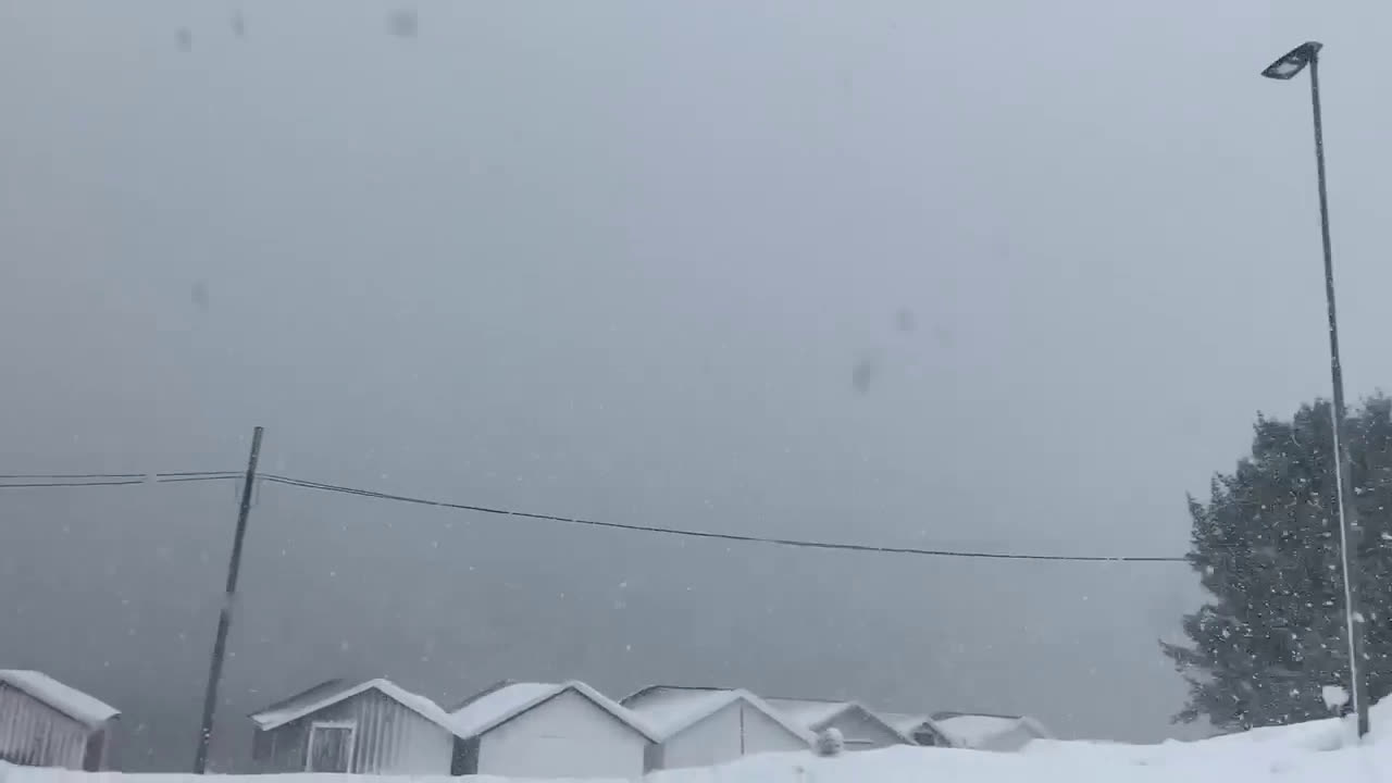 Снежна виелица в Норвегия